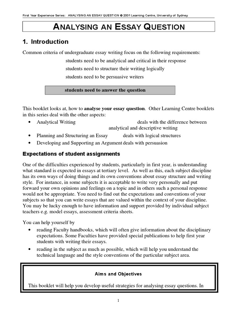 Good analysis topics picture