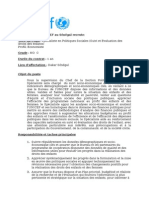 Pub Spécialiste Suivi Socio-Economique Et Evaluation NO C Francais 7 November 2015
