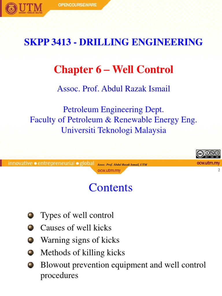 Well Control Techniques in Drilling | PDF | Blowout (Well Drilling ...