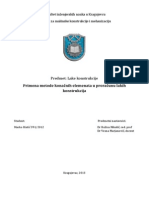 Примена методе коначних елемената у прорачуну лаких конструкција