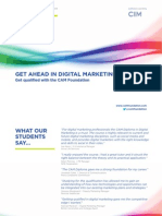 CAM Get Ahead in Digital Marketing Brochure WEB SINGLE