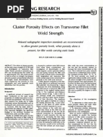 AWS Cluster Porosity in Fillet Weld