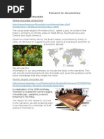 Research for Documentary