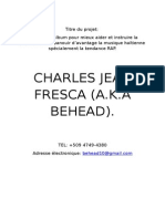 Charles Jean Fresca (Behead). Projet