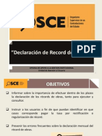 Charla 3- Declaración de Record de Obra y Comunicacion de Ocurrencias 2015