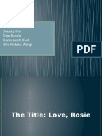 English Presentation Love Rosie 