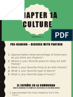 Chapter 1A Culture: Spanish 1