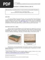 Restauracion y Encuadernacion y Conservacion