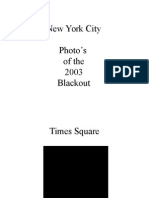 NYC 2003 Blackout Photos