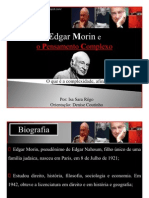 Slide Isa - Introdução ao Pensamento Complexo, Edgar Morin.