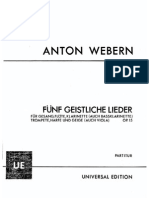 Op. 15 - Fünf Geistliche Lieder