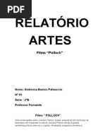 relatorio de artes