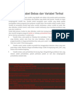 Contoh Variabel Bebas Dan Variabel Teraikat