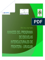 Programa de Escuelas Interculturales de Frontera 2015