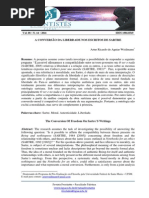 A CONVERSÃO DA LIBERDADE NOS ESCRITOS DE SARTRE