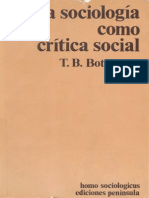 La sociología como crítica social- XIII