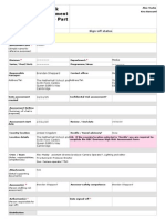 Risk Assessment Form - Part A: Reference: Sign-Off Status Assessment Summary Details