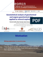 El Análisis Estadístico de Los Datos Geoquímicos y Organo-Geoquímica Aplicada A La Exploración de Minerales