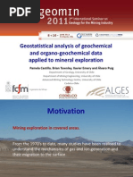 El Análisis Estadístico de Los Datos Geoquímicos y Organo-Geoquímica Aplicada A La Exploración de Minerales