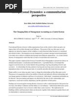 Download Interpersonal Dynamics a communitarian perspective by Rory Ridley Duff SN2895082 doc pdf