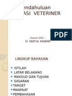 Pengantar Farmasi Veteriner