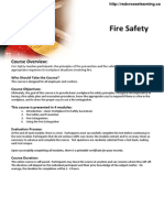 Fire Safety: Course Overview