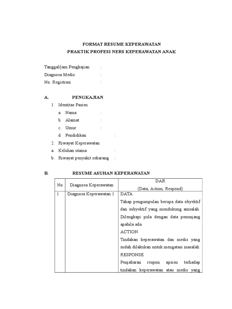 Keperawatan Anak Resume