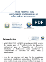 Avances y Desafios en El Cumplimiento de Los Derechos de Ninas Ninos y Adolescentes