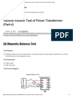 Various Routine Test of Power Transformer-(Part-4) _ Electrical Notes & Articles