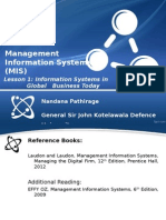 Management Information Systems (MIS) : General Sir John Kotelawala Defence University