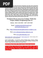 Download Jadwal Training Pelatihan Tahun 2016 by umakpi SN289529788 doc pdf