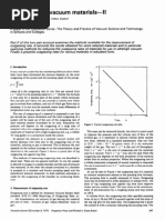 Ptorr: Outgassing of Vacuum materials-II