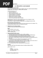 SQL - CH 12 - Creating A Database