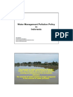 Water Management Pollution Policy in Indonesia
