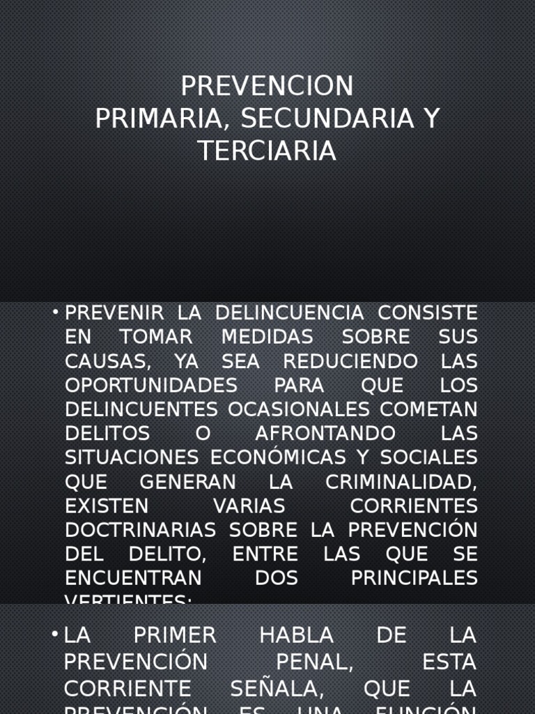Prevención del Delito: Enfoques Clave | PDF | Ciencias sociales | Derecho