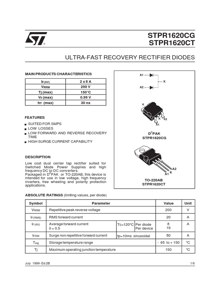 STPR1620CT | PDF