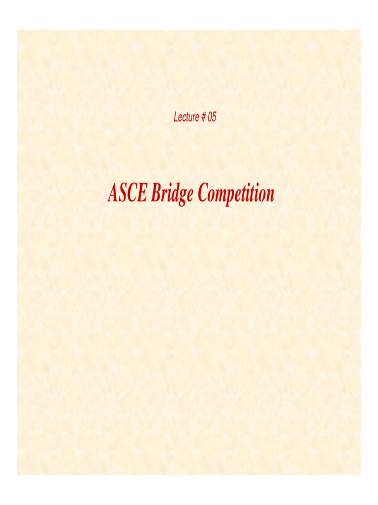 ASCE Bridge Competition Winners 2001 | PDF
