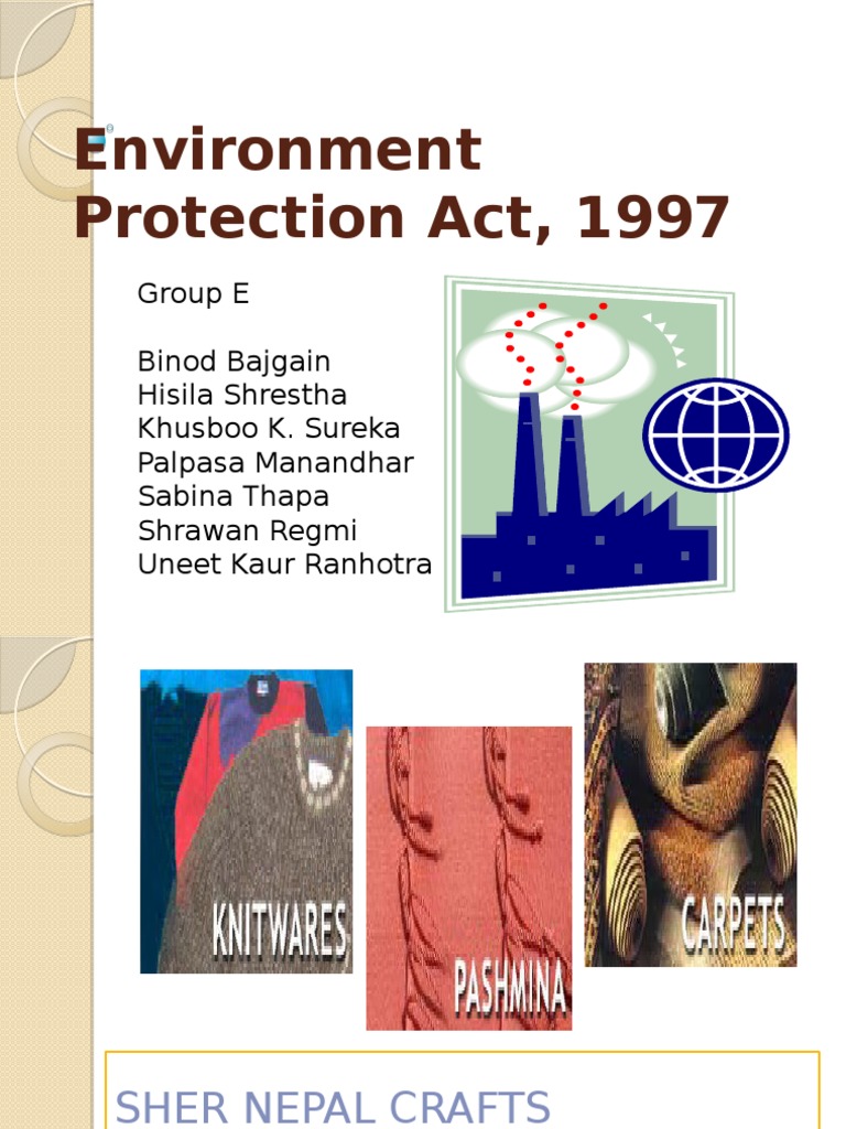 Environment Protection Act, 1997 PDF Pollution Waste