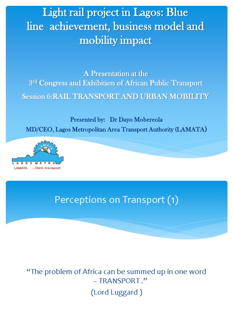 Blue Line Project | PDF | Rail Transport | Transport