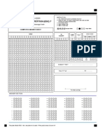 Computer answer sheet instructions