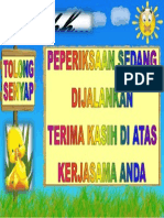 Senyap Peperiksaan Dijalankan 2