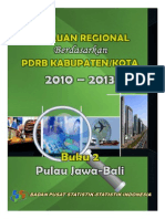 Watermark - Tinjauan Regional Berdasarkan PDRB Kabupaten - Kota 2010-2013 - Buku 2 Pulau Jawa-Bali