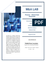M&a Lab- Piramal Abbott Deal