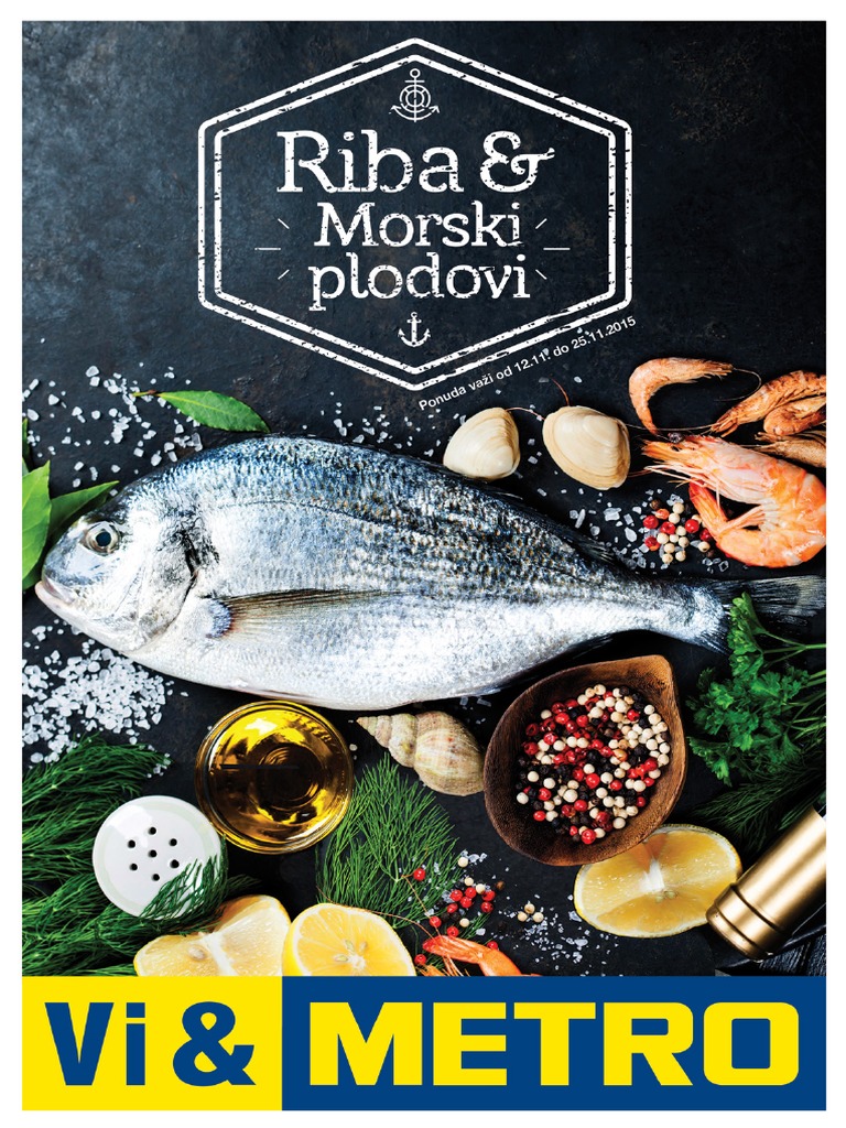 Metro Katalog Riba I Morski Plodovi | PDF