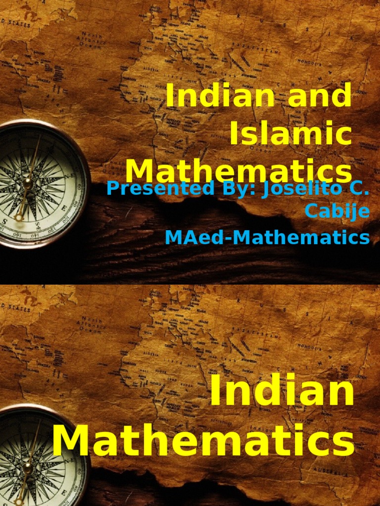 Indian and Islamic Mathematics Overview | PDF | Trigonometric Functions ...