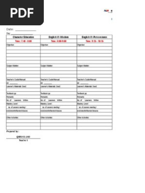 daily log