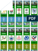 2015 Rugby World Cup Bookmark Pools