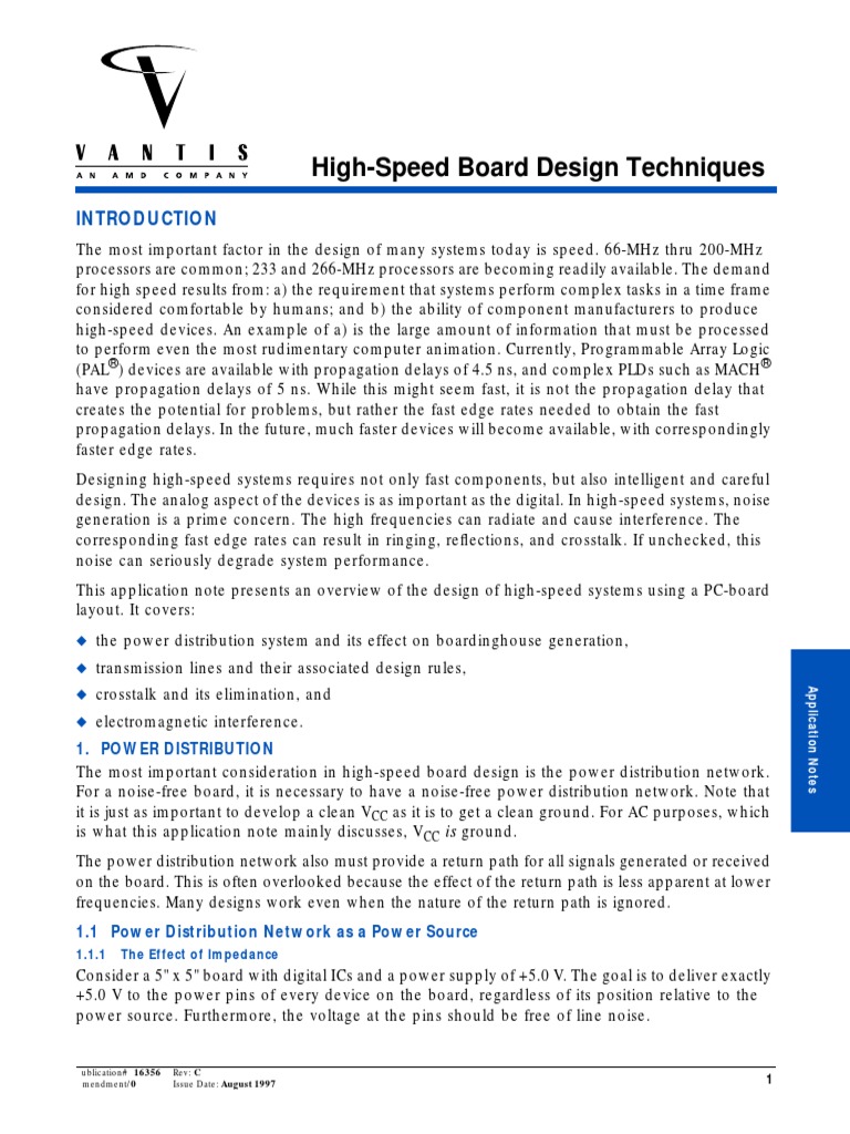 High Speed Board Design | PDF | Capacitor | Electronic Filter