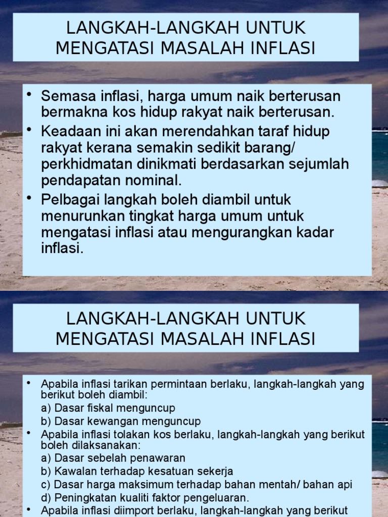 Langkah Mengatasi Masalah Inflasi Pdf