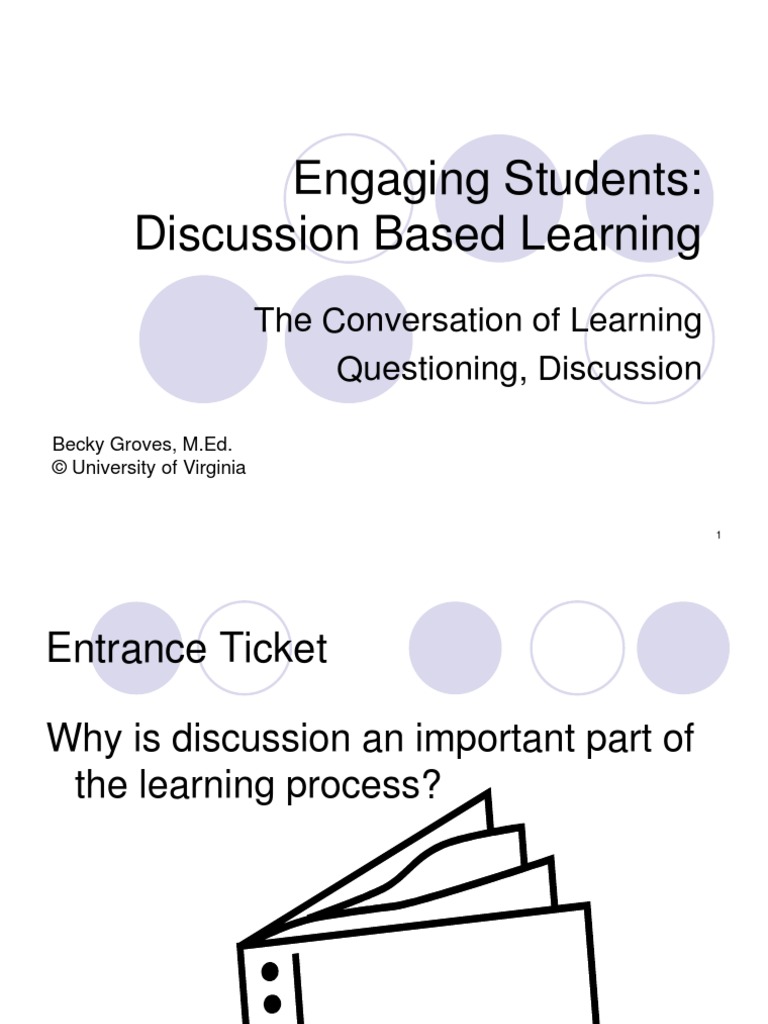 Engaging Students Discussion Based Learning PDF Teaching And Learning